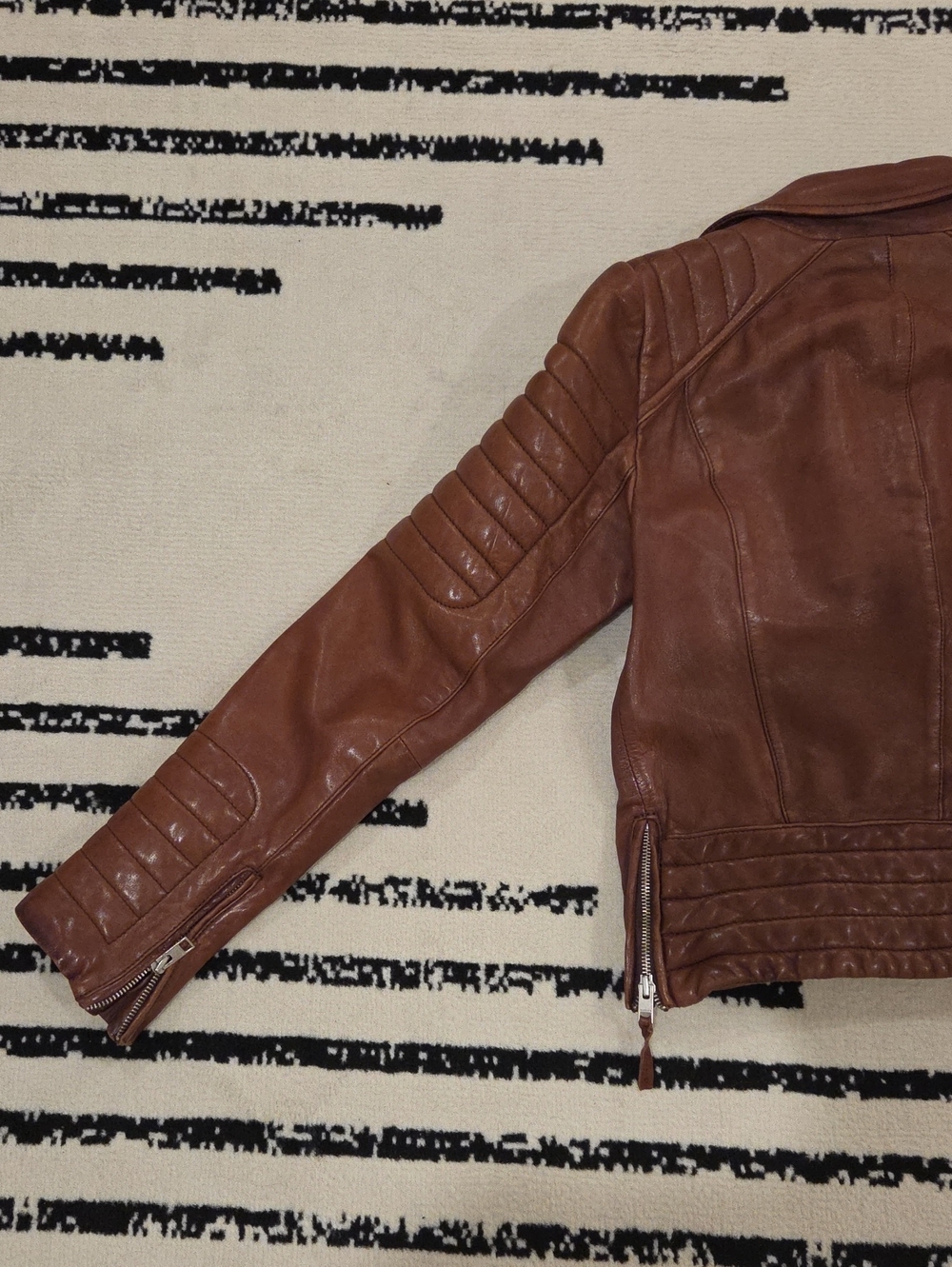 All Saints Leather Moto Jacket - Picture 6 of 14